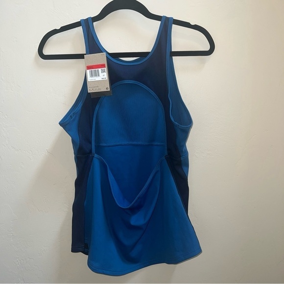 NWT$42 Nike Yoga Dri-FIT Women's Tank Top Open Back Size L DR0374 407 Slim Fit - Picture 5 of 5